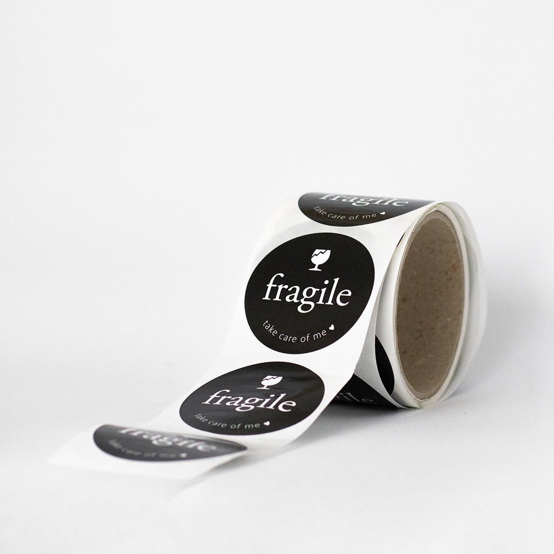 Etiketten „fragile – take care of me“