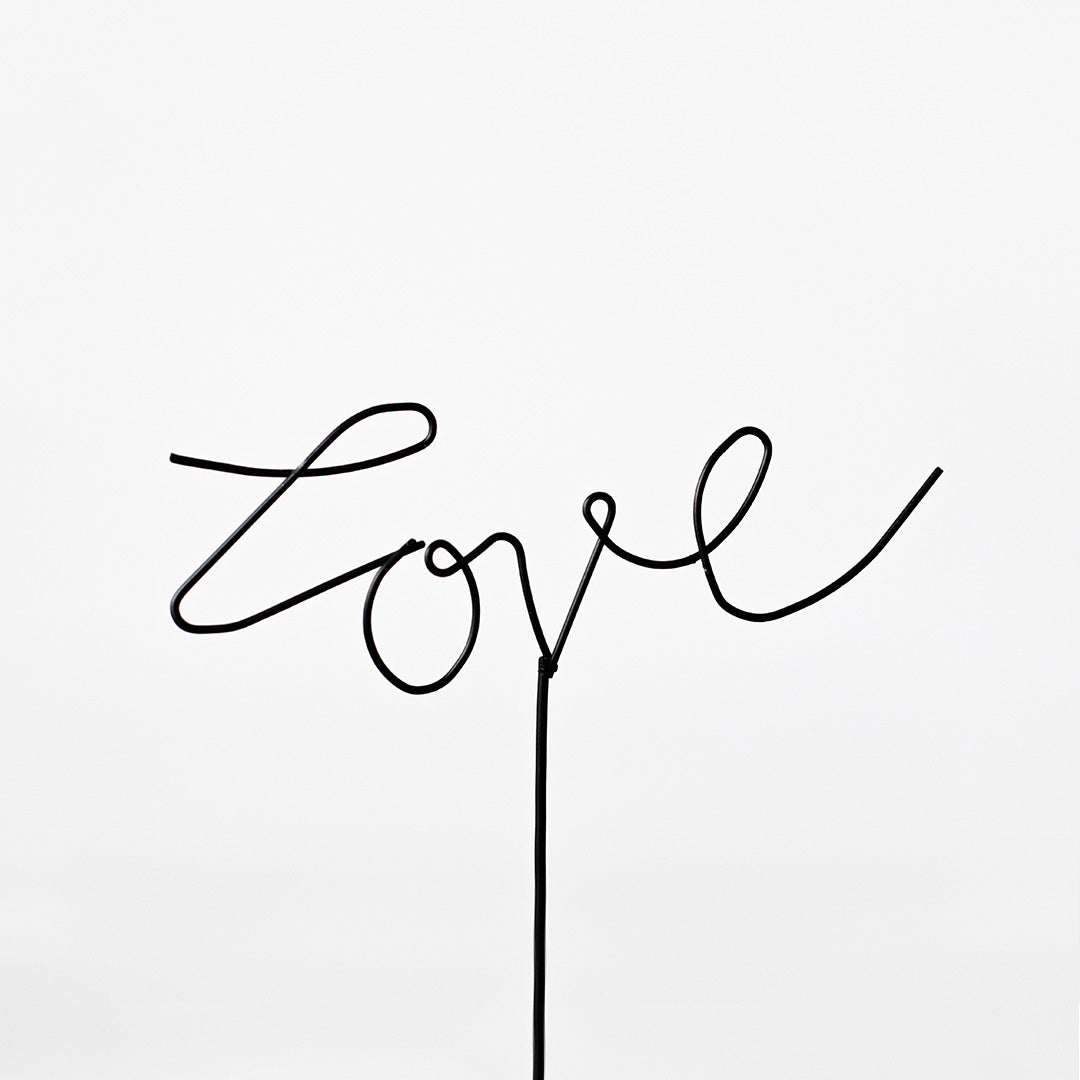 Drahtstecker "Love"